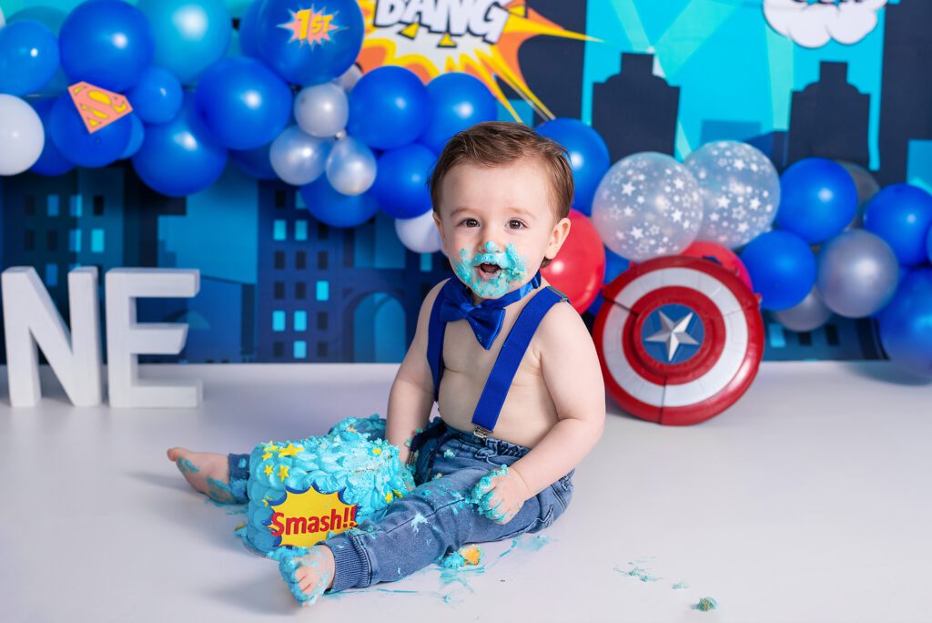 Cake smash baby fotoshoot fotograaf zuid holland